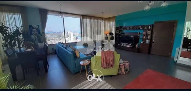 150m 2bedroom furnished new building +2parking Mar mkhayel Mandaloun