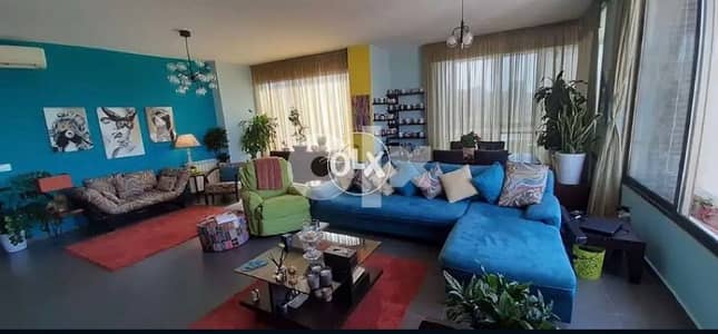 150m 2bedroom furnished new building +2parking Mar mkhayel Mandaloun