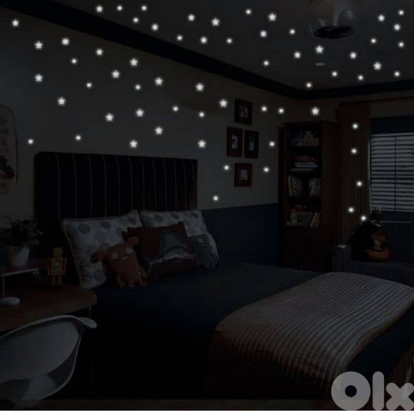 luminous wall snowflakes and stars 11