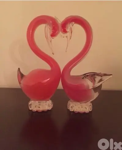 Murano Twin Swans