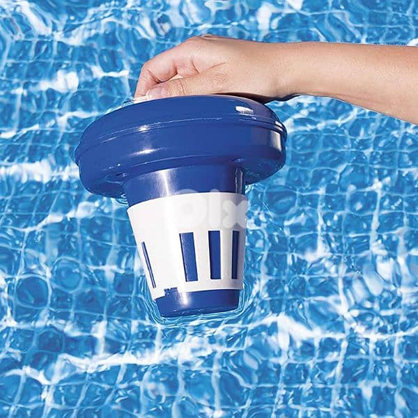 Floating chlorine dispenser for large tablets intex Bestway, all pools 1