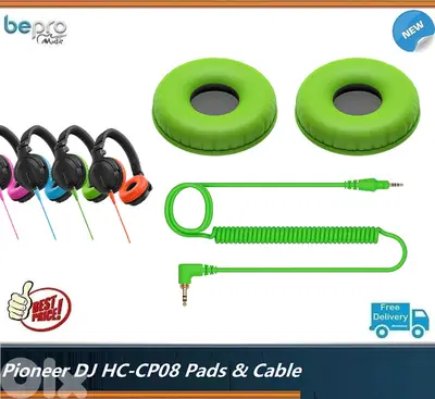 Pioneer DJ HC-CP08 Accessory Pack CUE1 Ear Pads & Cable - Blue