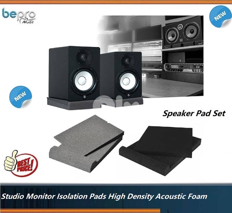 Studio Monitor Isolation Pads High Density Acoustic Foam 0