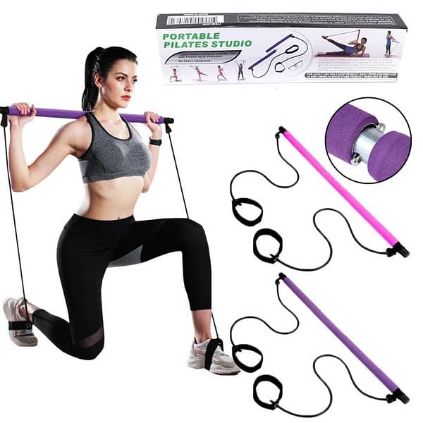Pilates Bar Kit with Resistance Band 1