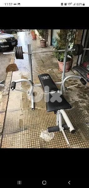 Adjustable bench plus rack plus rack plus legs extension 03027072
