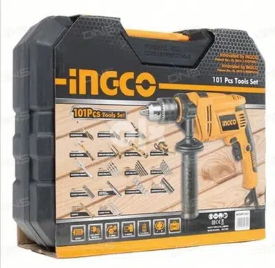 Ingco impact drill set 101 pcs tools set