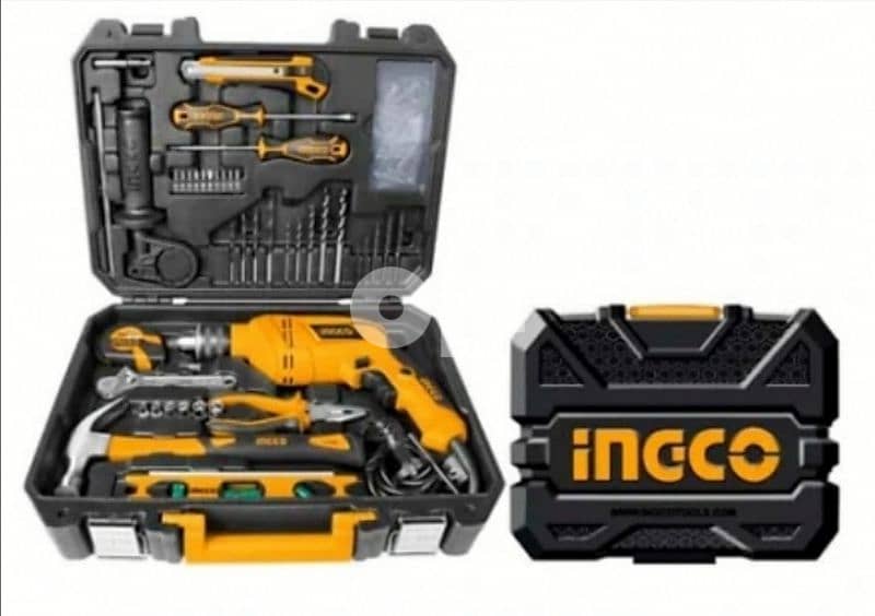 Ingco impact drill set 101 pcs tools set 1