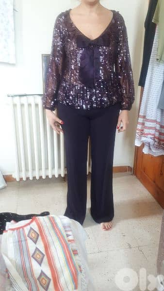 pantalon with payette top size 42 0