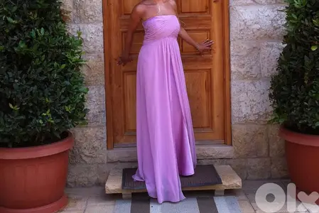 pink long  dress size 38-40