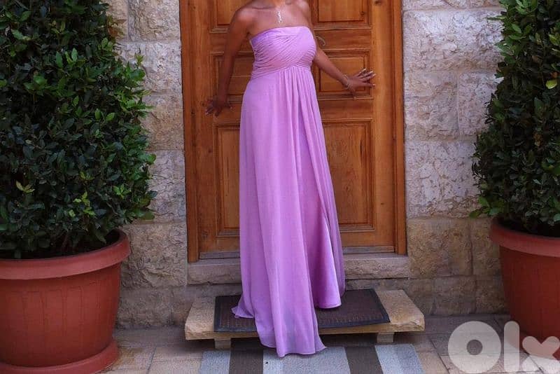 pink long  dress size 38-40 0