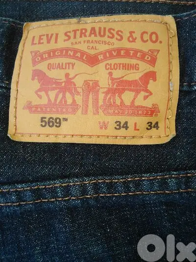 levis jeans original size  W 34 - L34