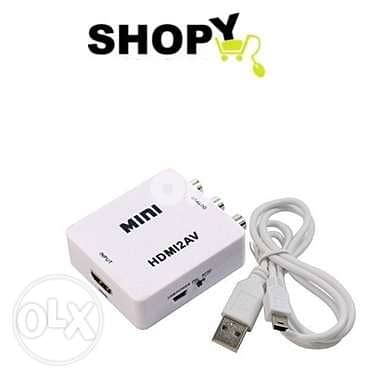 HDMI 2AV HDMI TO AV/RCA L/R CVBS HD 1080P Video Convertor 0