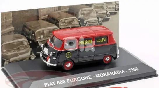 Fiat 600 Van (1958) Mokarabia diecast car model 1:43.