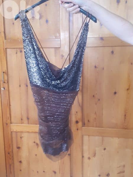 brown top with payette ,size 40 0
