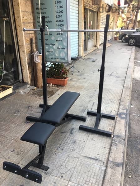 bench with rack adjustable like new 70/443573 RODGE 0