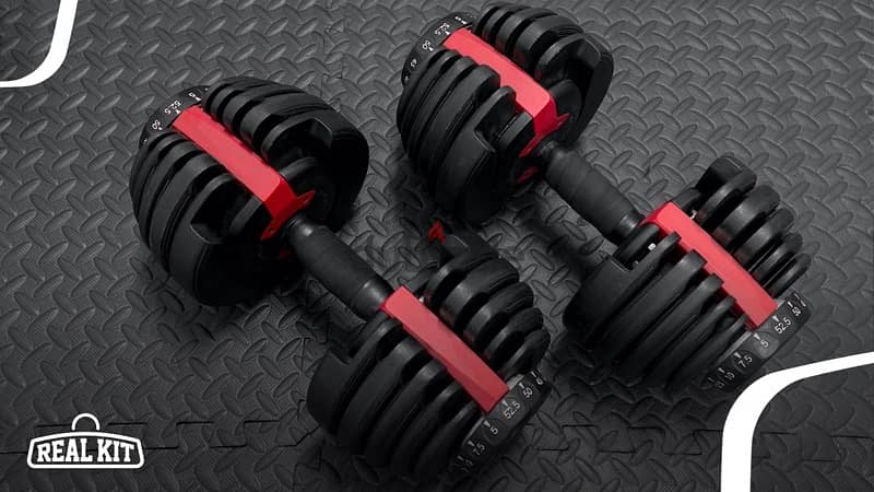 Pair of Adjustable Dumbbells 2.5Kg To 24Kg each 4