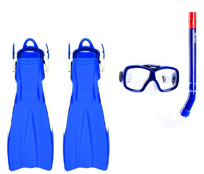 Brand New Kids Diving Mask & Snorkel & Fins Set 0