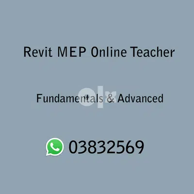 Revit MEP Online instructor $40