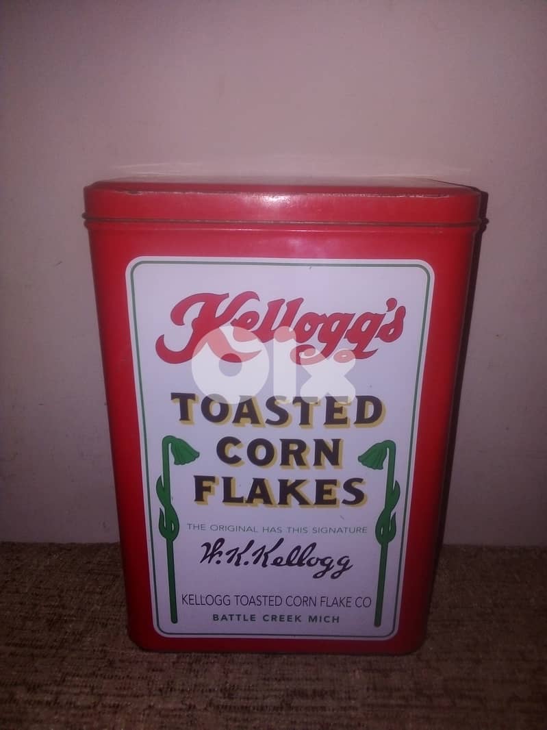 Vintage Kellogg's collectible tin box 0