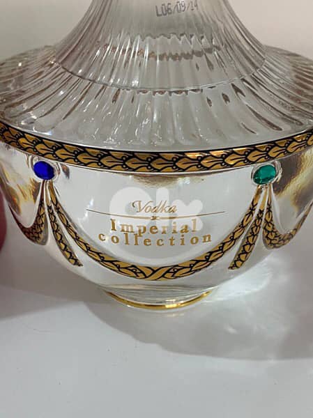 antique cristal bottle 24 carat guilded 4