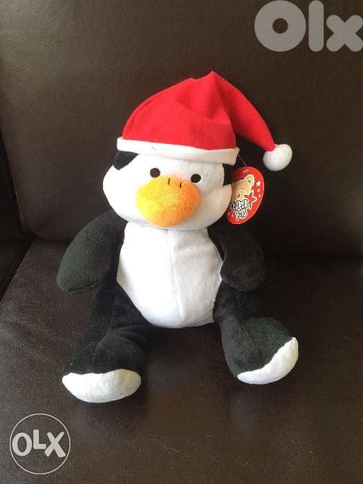 Peluche pingouin Noel 0
