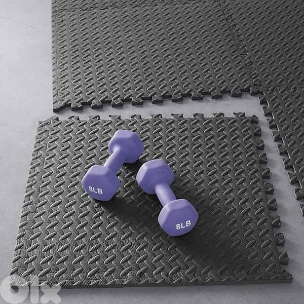bundle set of adjustable dumbbells 24kg, bench,6 puzzle mat 3