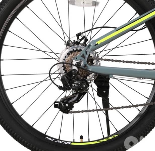 Hiland Hippel 27 Inch 16”Seat Tube Length Mountain Bike Grey 4