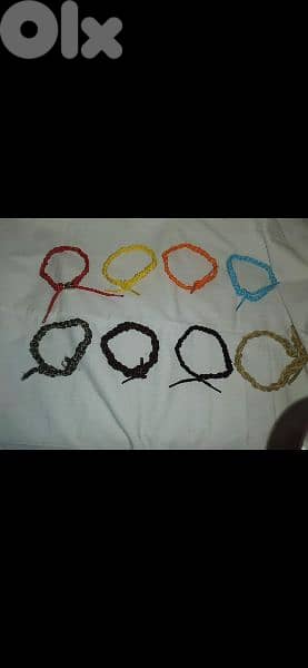 braided rope bracelets 8 colours 2=15$ 5