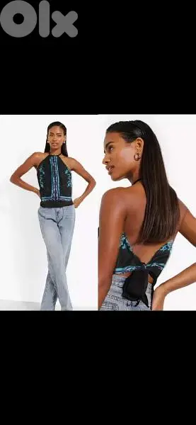 top satin silk halter top backless s to xL