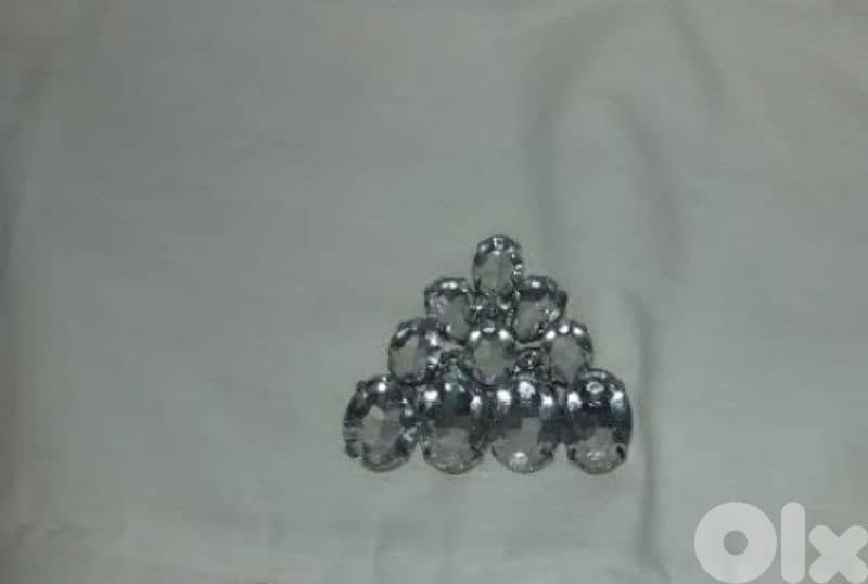 brooch stone strass triangle shape 2