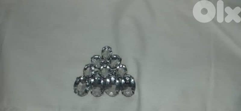 brooch stone strass triangle shape 3