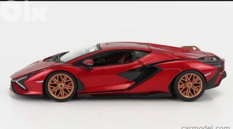 Lamborghini Sian diecast car model 1:24. 2