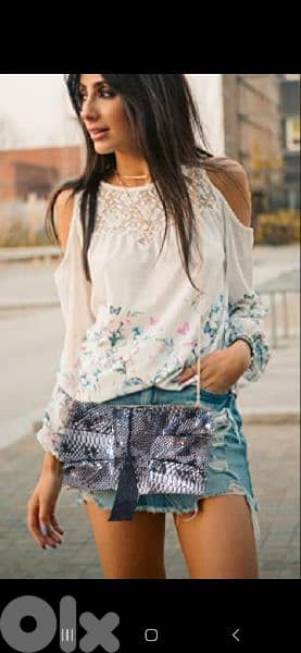 clutch bag snake skin medium size 1