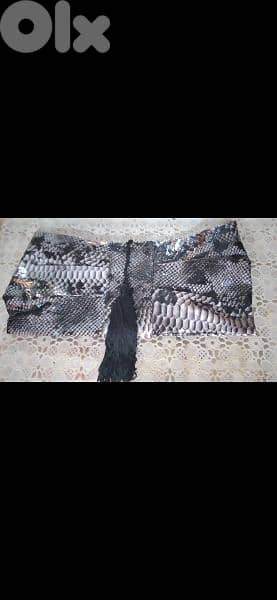 clutch bag snake skin medium size 3