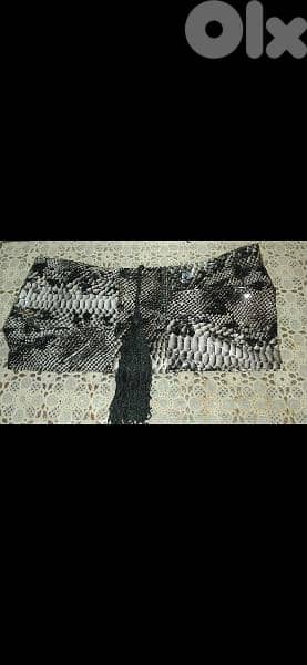 clutch bag snake skin medium size 4
