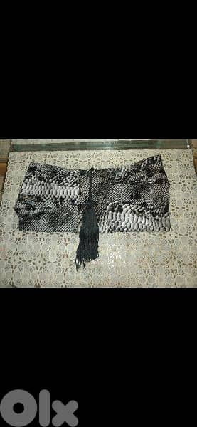 clutch bag snake skin medium size 5