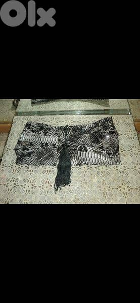 clutch bag snake skin medium size 8