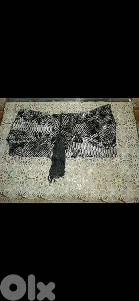 clutch bag snake skin medium size 9