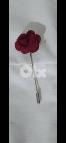 men pin flower wine colour velvet 2