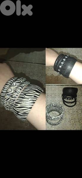bracelet set of 4 bracelets 2 pattern with strass 0