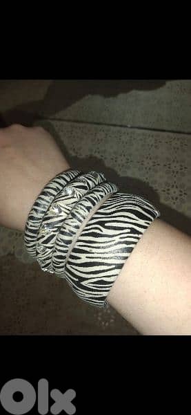 bracelet set of 4 bracelets 2 pattern with strass 2