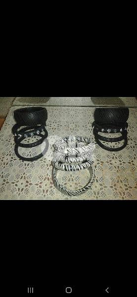 bracelet set of 4 bracelets 2 pattern with strass 4