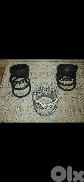 bracelet set of 4 bracelets 2 pattern with strass 5