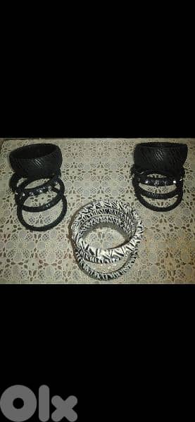 bracelet set of 4 bracelets 2 pattern with strass 6