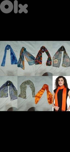 scarf chiffon sizes are on photos  3=15$ 0