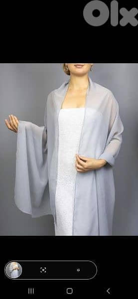 scarf grey scarf chiffon  70*225cm 1