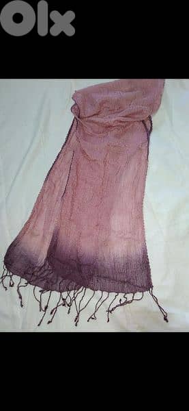 pink ombre scarf 40*170cm 2