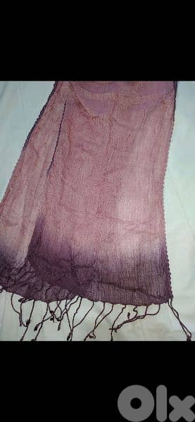 pink ombre scarf 40*170cm 3