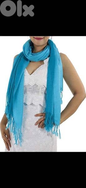 scarf blue ombre scarf  65*175cm 0
