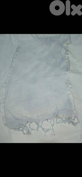 scarf light blue scarf tassel 60*150cm 4